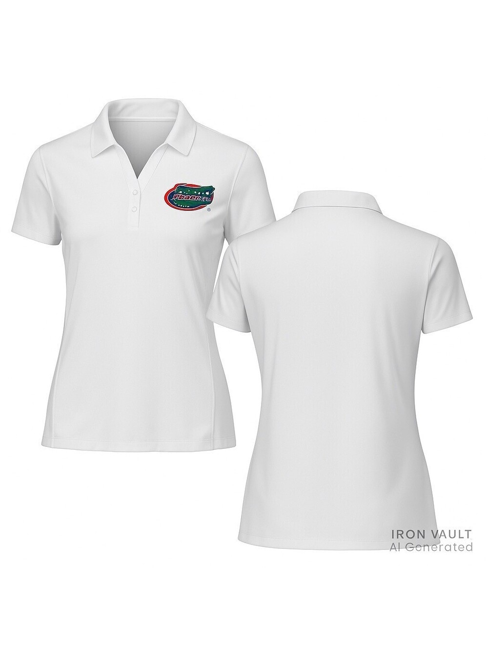 Florida Gators Antigua Women’s Polo Shirt White Size L New with Tags